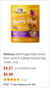 chewy soft dog treat