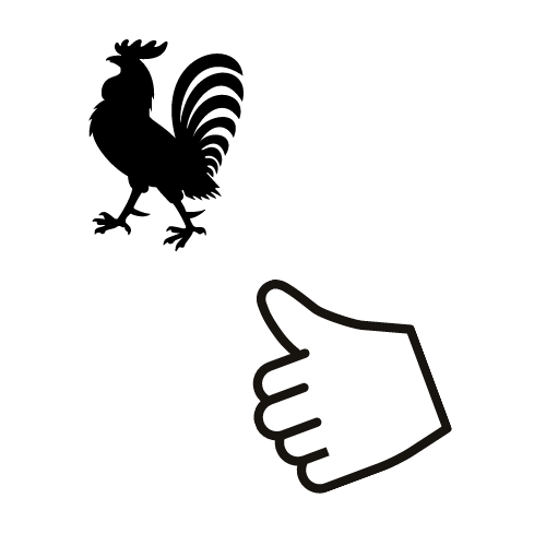 thumbs up chick