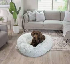 donut dog bed