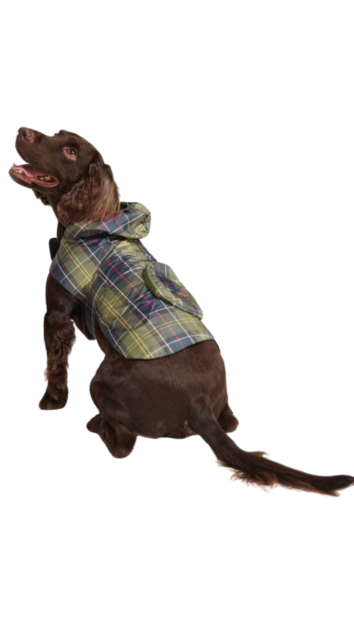 
Barbour Packable Tartan Dog Raincoat