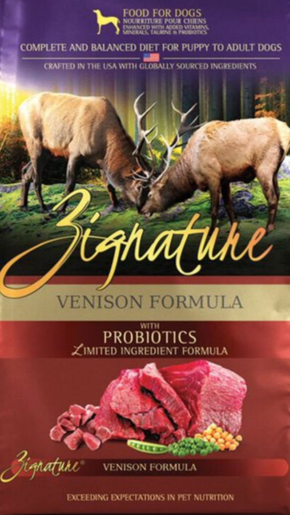 dog foods with venison