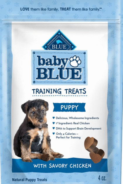 soft bag of Blue puppy training treats