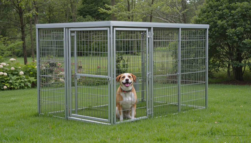 Dog Kennel With Roof 