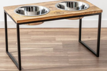 elevated stainless steel bowls