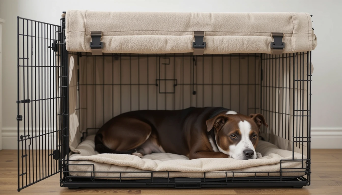 Dog crate cover ideas