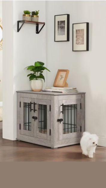 Dog crate furniture