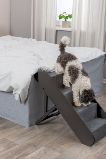 wooden dog stairs for bed