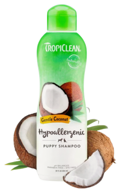bottle of puppy shampoo
