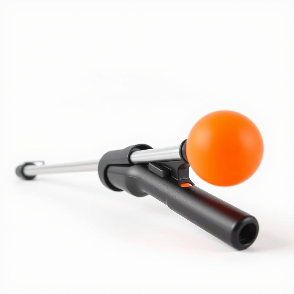 Extendable target stick used in dog agility training